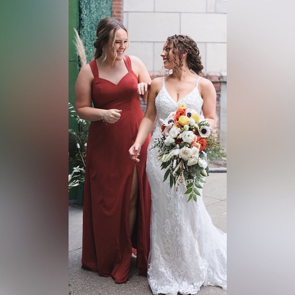 Azazie Terracotta Bridesmaid Dress